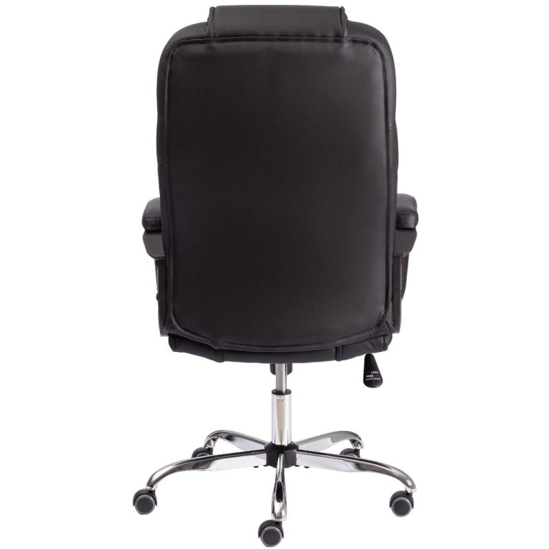 Кресло UT_ EChair Priority хром (22) кож/зам черный 36-6