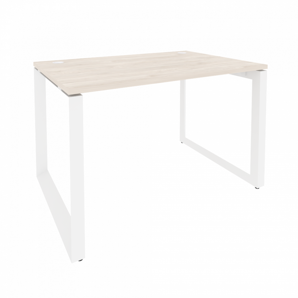 Onix Стол рабочий на О-образном м/к O.MO-SP-2.8 Денвер Светлый/Металл Белый 1180*800*750 Onix Стол рабочий на О-образном м/к O.MO-SP-2.8 Денвер Светлый/Металл Белый 1180*800*750