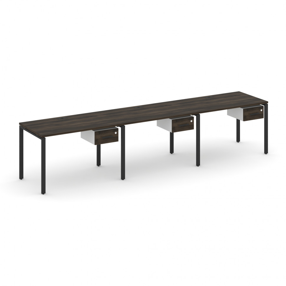 Concept Рабочая станция односторонняя с подвес. тумбами 3 места CN.ORS-130 B Дуб Мали/Белый Бриллиан Concept Рабочая станция односторонняя с подвес. тумбами 3 места CN.ORS-130 B Дуб Мали/Белый Бриллиан