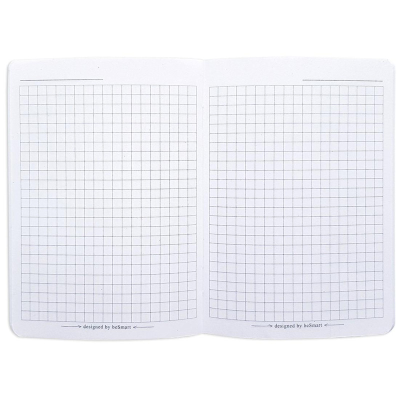 Блокнот BeSmart 105х140мм,32л,клетка,скрепка,Nude N3136