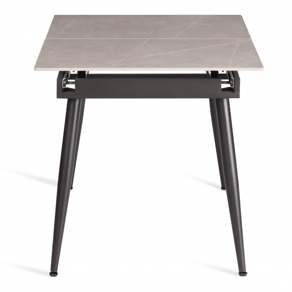 Стол обеденный Balmoral/Балморал столешница керамика (матовая) /опоры металл, серый/чёрный, (120+40)x80x75(+1) см