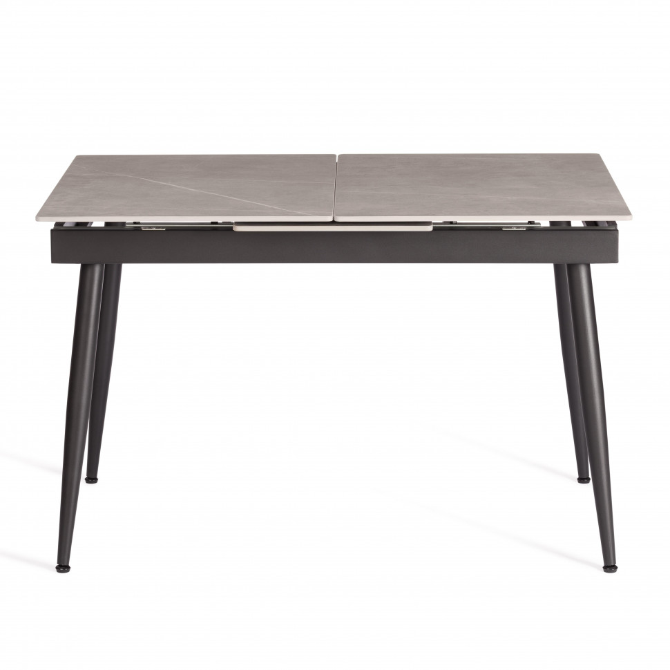 Стол обеденный Balmoral/Балморал столешница керамика (матовая) /опоры металл, серый/чёрный, (120+40)x80x75(+1) см