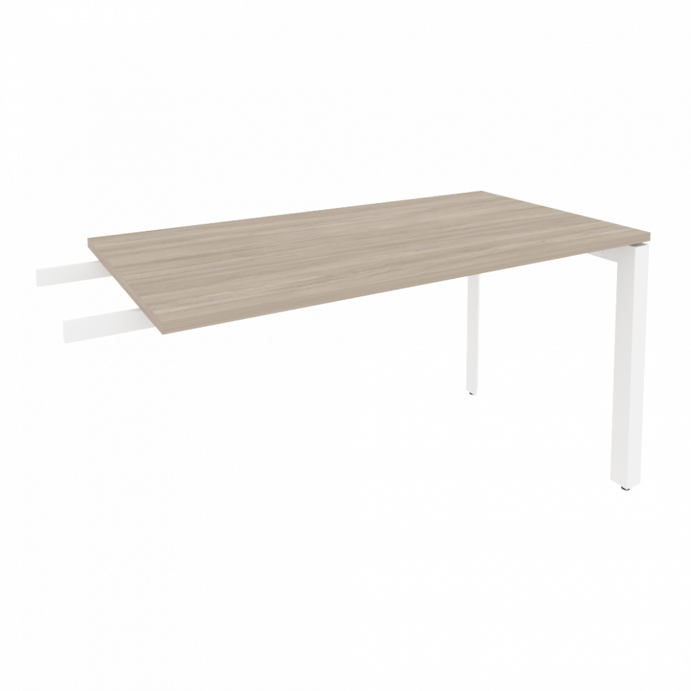 Onix Брифинг-приставка на П-образном м/к O.MP-BR-13 Дуб Аттик/Металл Белый 1380*720*750