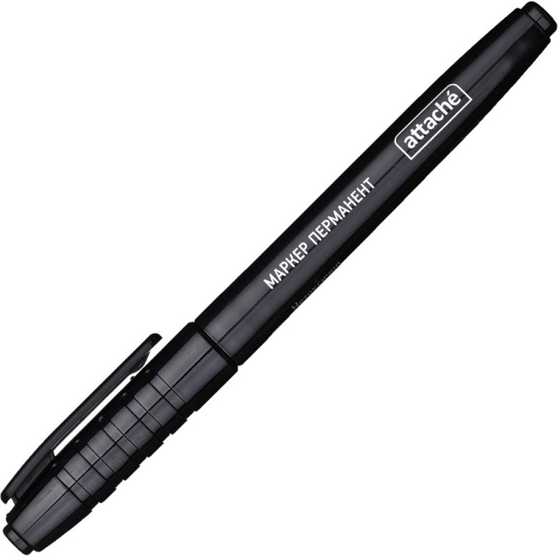Маркер перманентный ATTACHE черный 1,5-3мм.