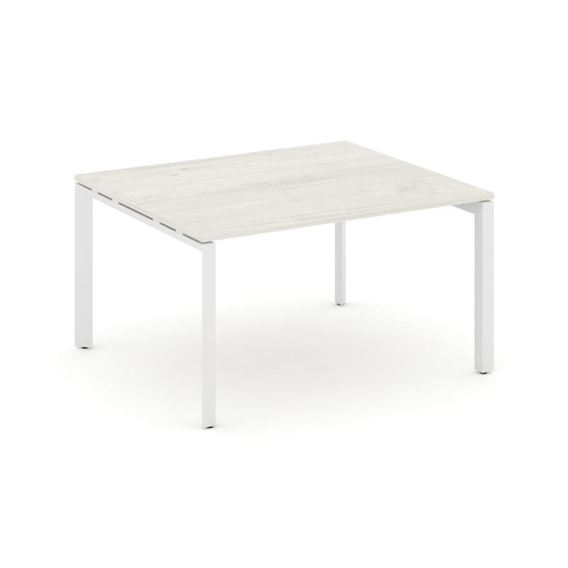 Style Project Стол переговорный SN-59P.SPRG-032.3 Дуб Наварра/Металл Белый 1180*1180*750