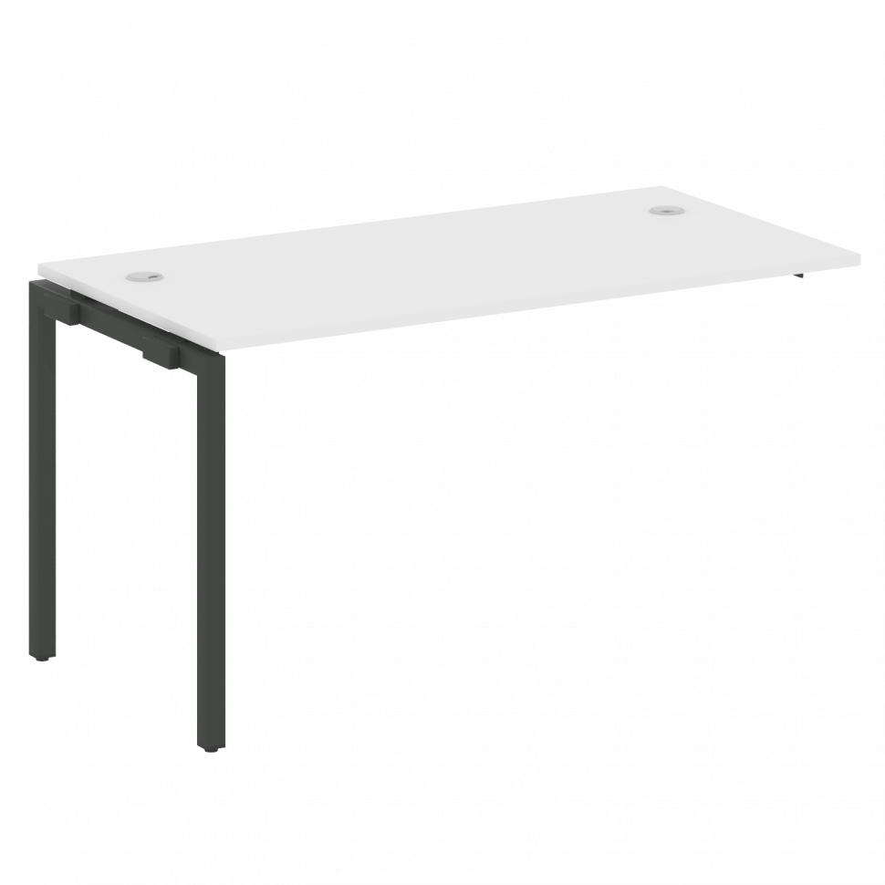 Metal System Quattro Проходной элемент рабочей станции на П-образном м/к 40БП.ПРС-СП-1.3 Белый/Метал Metal System Quattro Проходной элемент рабочей станции на П-образном м/к 40БП.ПРС-СП-1.3 Белый/Метал