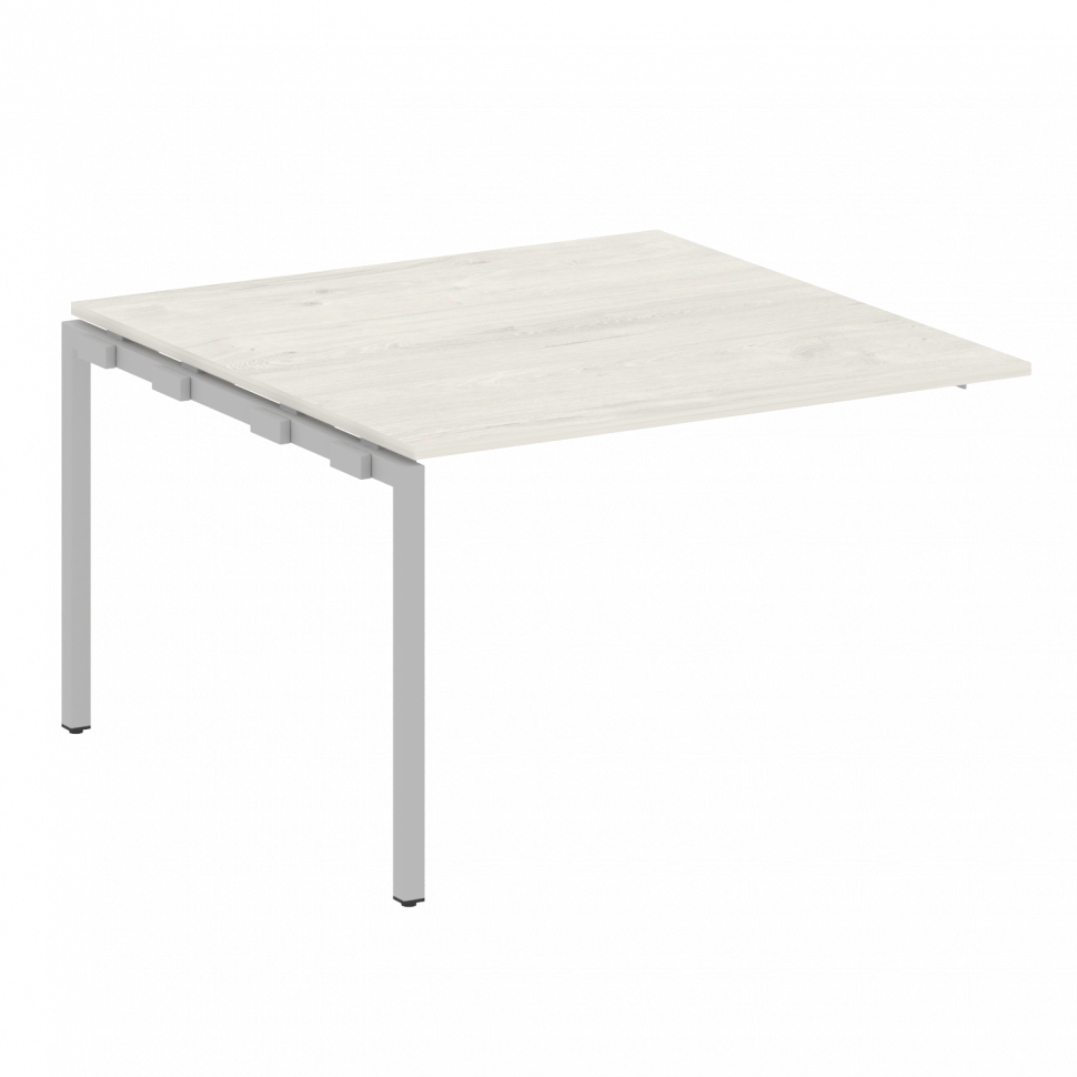 Metal System Quattro Проходной элемент перег. стола на П-образном м/к 40БП.ППРГ-2 Дуб Наварра/Металл