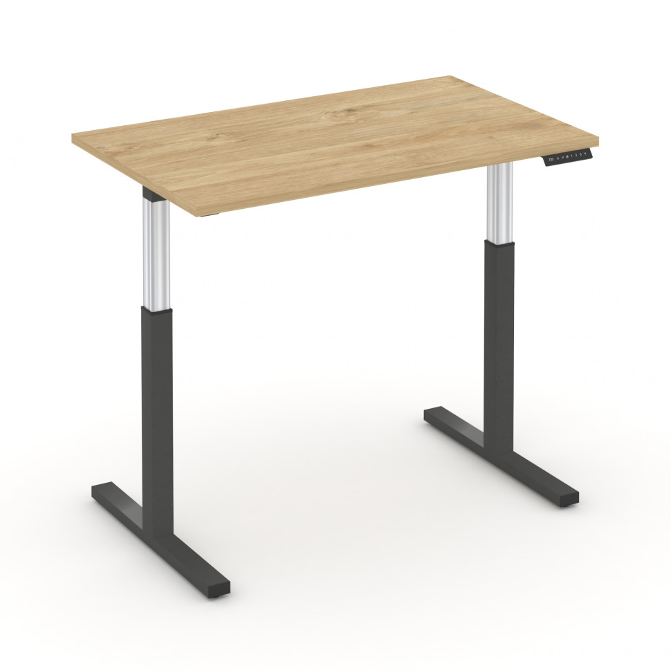 Move up Стол электроподъемный MV.SE-2.7 Тиквуд Светлый/Металл Антрацит 1180*720*720-1190 Move up Стол электроподъемный MV.SE-2.7 Тиквуд Светлый/Металл Антрацит 1180*720*720-1190