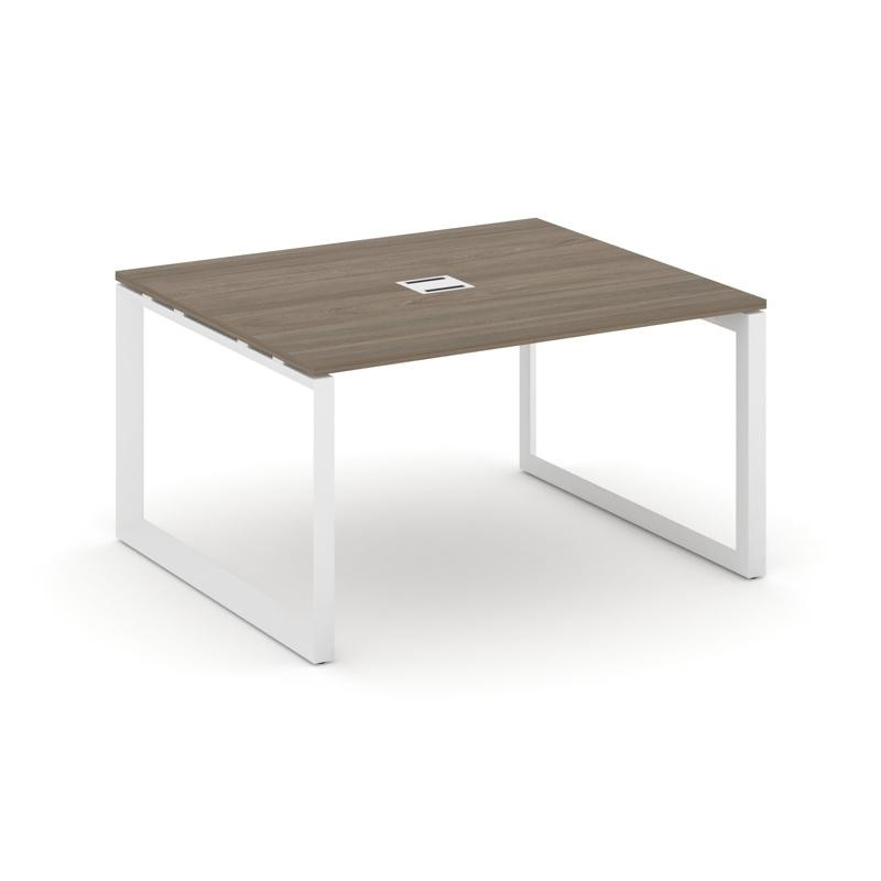 Style Project Стол переговорный SN-59O.SPRG-032 Вяз Благородный/Металл Белый 1180*1180*750