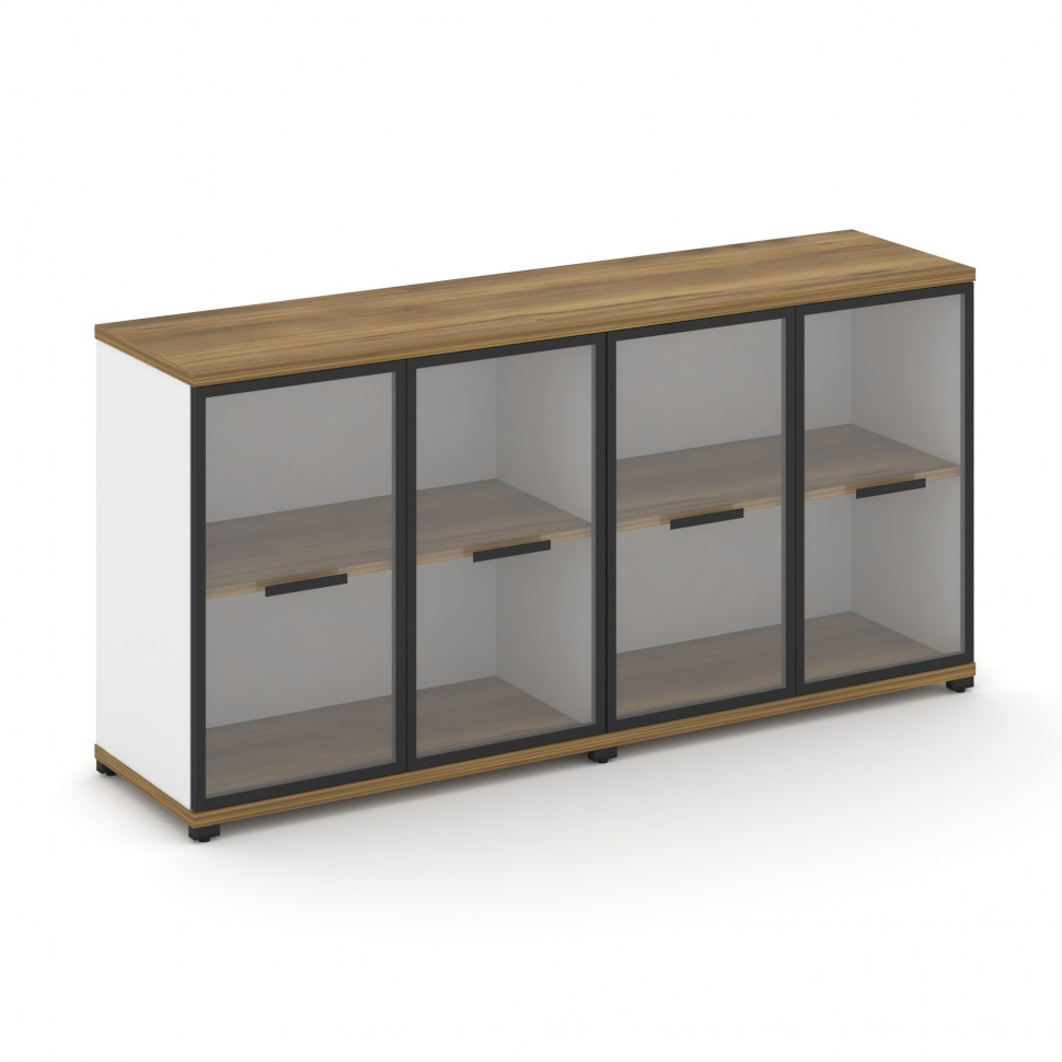 Concept Шкаф 2 широкие секции, 2 нишии CN.STS-223 RPB B Сандал Янтарный/Белый Бриллиант/Металл Черны