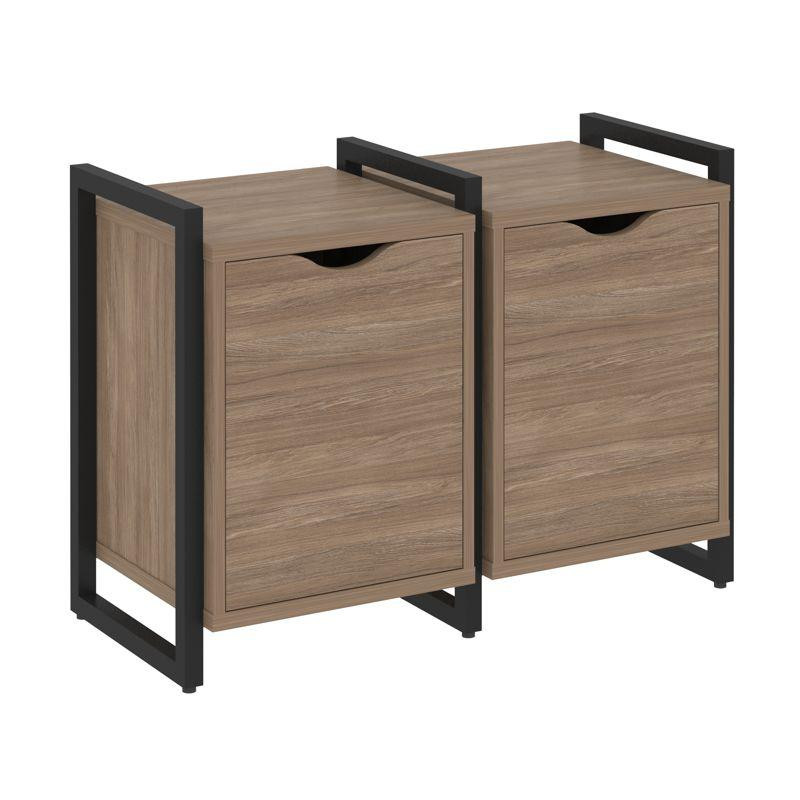 Loft Тумба на регулируемых опорах VR.L-TN-2.O Дуб Аризона/Металл Черный 970*460*719