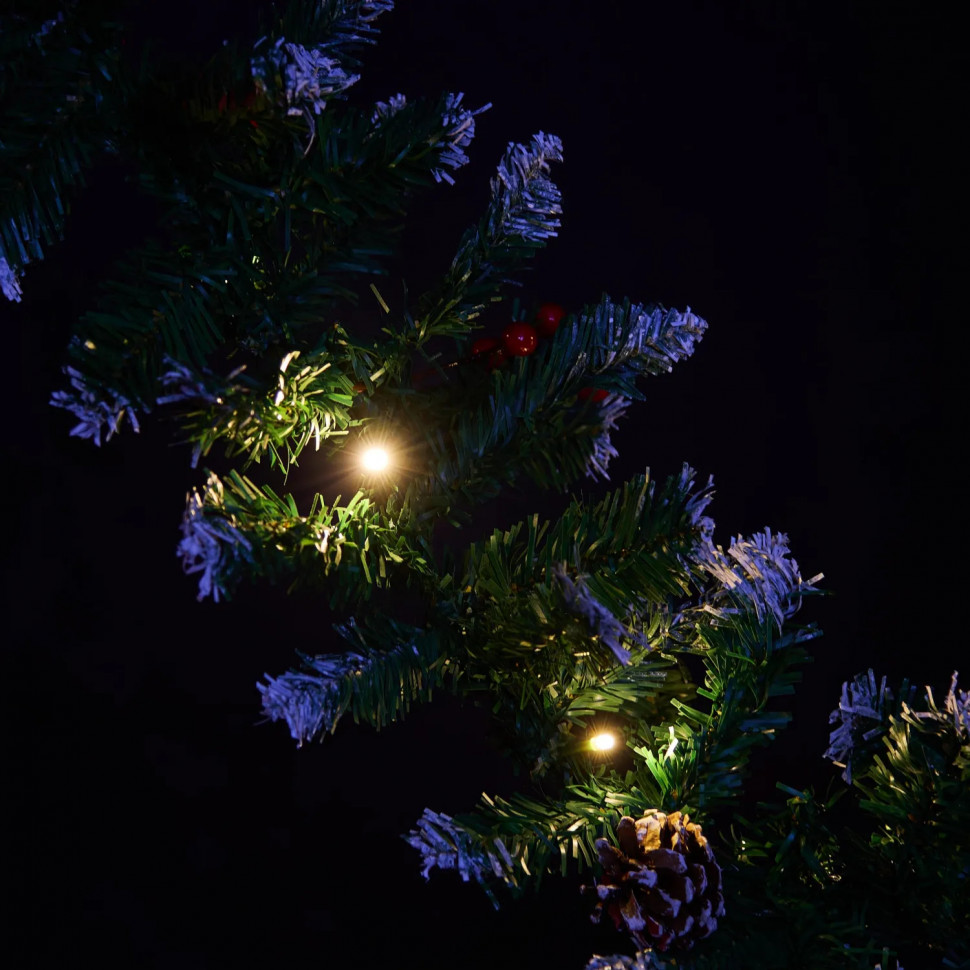 Гирлянда ПВХ с электрогирл на 20LEDламп,270см,тепл бел,1реж,25x25x270,92794