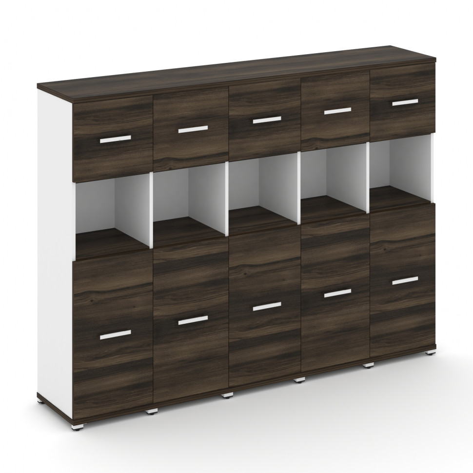 Concept Шкаф 5 узких секций, 4 ниши CN.STU-455 W Дуб Мали/Белый Бриллиант/Металл Белый 2084*420*1554 Concept Шкаф 5 узких секций, 4 ниши CN.STU-455 W Дуб Мали/Белый Бриллиант/Металл Белый 2084*420*1554