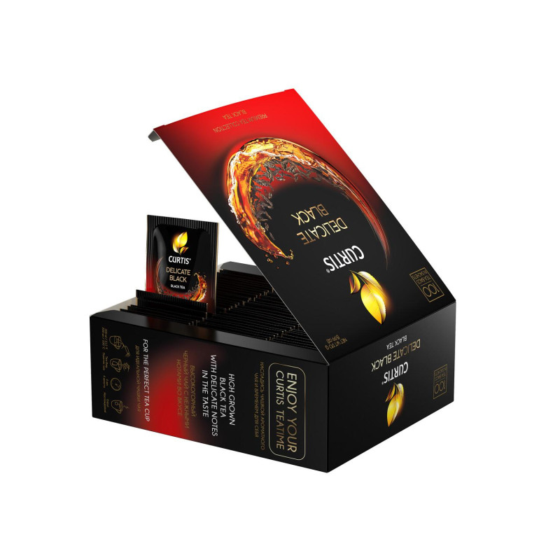 Чай Curtis черный Delicate Black,мелкий лист, 100шт/уп