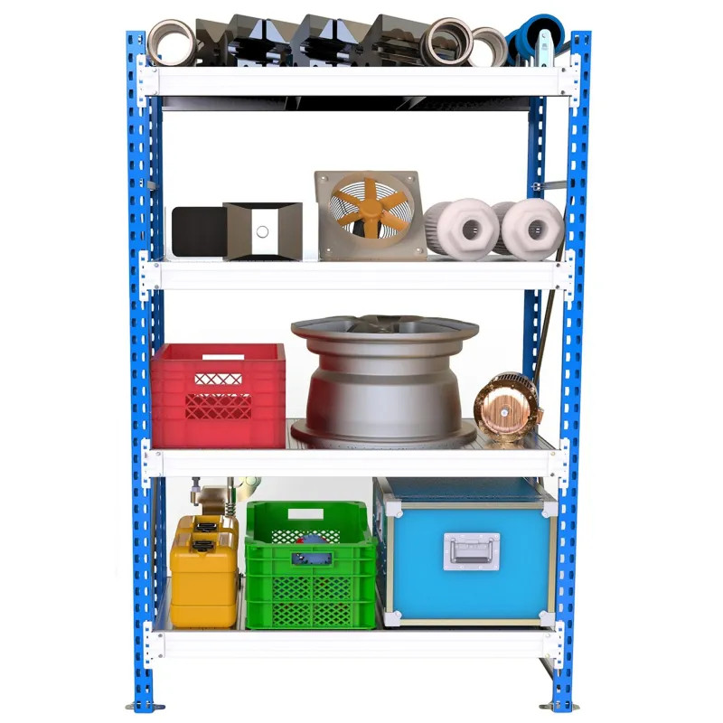 Стеллаж металлический SK6_MZ_SGR-V-15104-2,5 4 яруса 1500х1000, Выс.2500