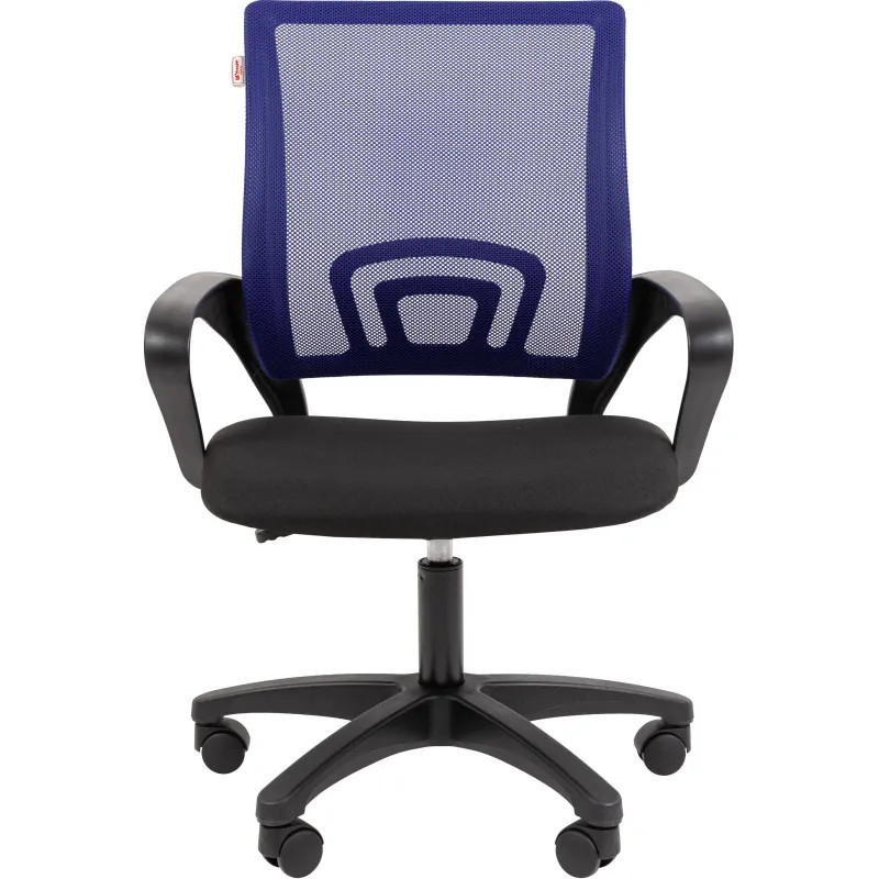 Кресло ТП 304 LT сетка/ткань,синий/черный,пластик