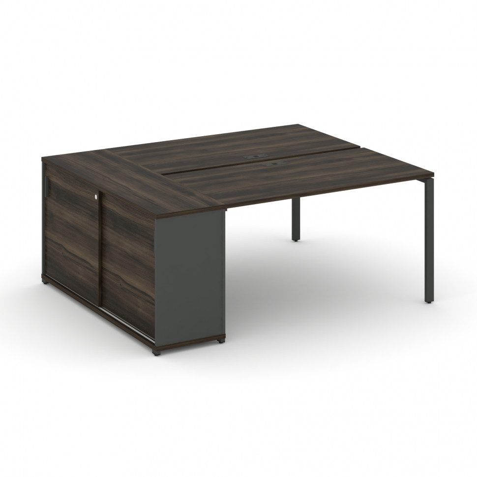 Concept Рабочая станция с опорным шкафом-купе CN.DRS-236 A Дуб Мали/Антрацит/Металл Антрацит 2000*14 Concept Рабочая станция с опорным шкафом-купе CN.DRS-236 A Дуб Мали/Антрацит/Металл Антрацит 2000*14