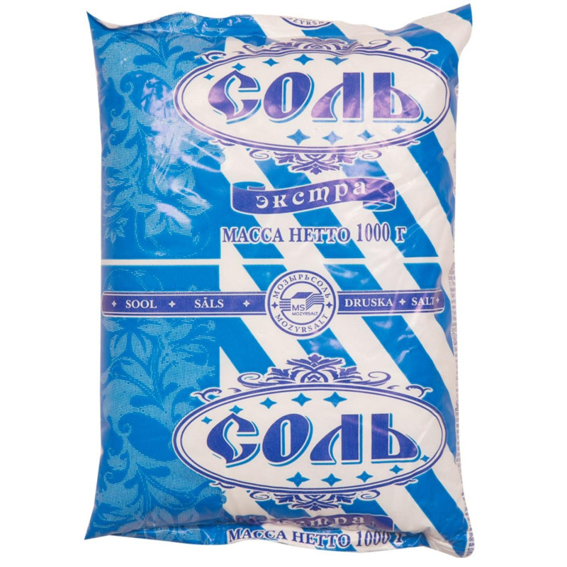 Соль Полесье экстра, 1кгх20шт/уп Соль Полесье экстра, 1кгх20шт/уп