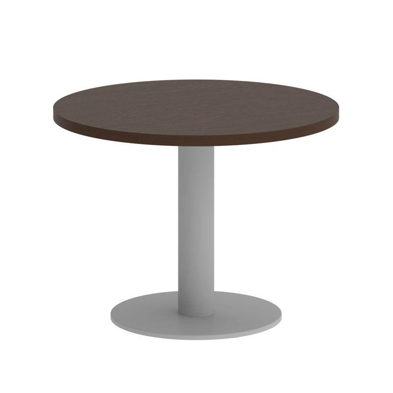 Riva Стол журнальный круглый А.СЖ-1 Венге Цаво/Металл Серый 600*600*450