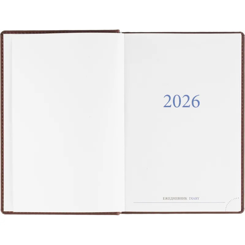 Ежедневник датированный 2026, бордо,А5, 148х218 мм,352 стр,АТТАСНЕ Вива