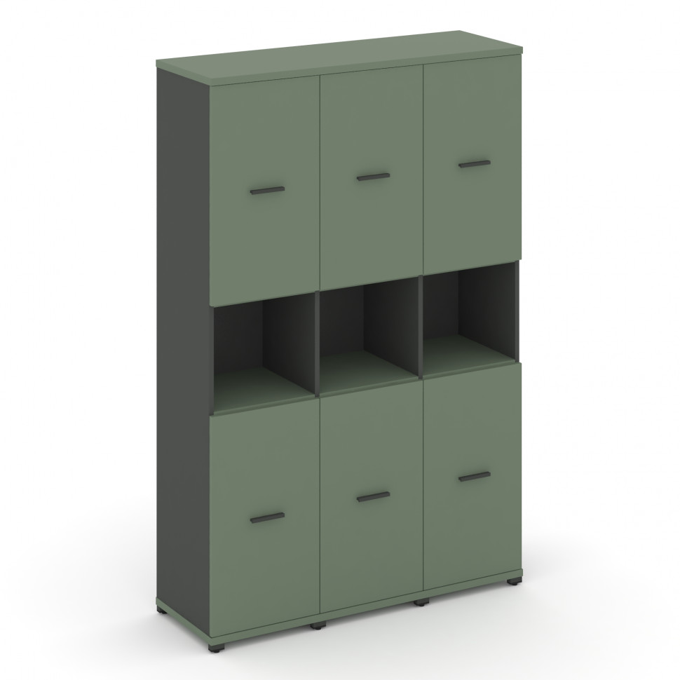 Concept Шкаф 3 узкие секции, 5 ниш CN.STU-533 A Кобо/Антрацит/Металл Антрацит 1252*420*1922 Concept Шкаф 3 узкие секции, 5 ниш CN.STU-533 A Кобо/Антрацит/Металл Антрацит 1252*420*1922