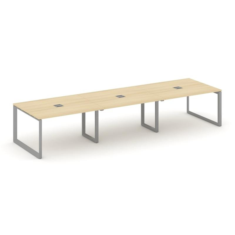 Style Project Стол переговорный SN-59O.SPRG-052 Акация Лорка/Металл Серый 3540*1180*750