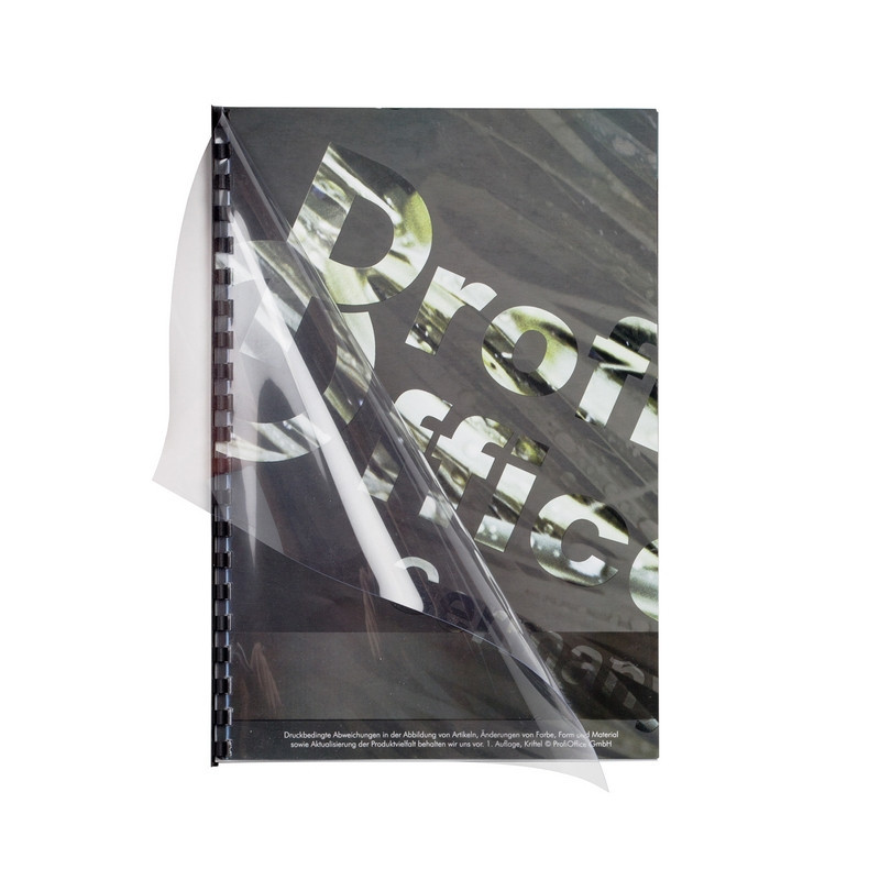 Обложки для переплета пластиковые ProfiOffice прозр. А4, 180мкм,100шт/уп. Обложки для переплета пластиковые ProfiOffice прозр. А4, 180мкм,100шт/уп.