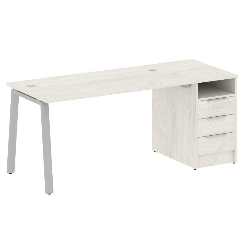 Metal System Рабочая станция с тумбой на А-образном м/к БА.РС-СТП-1.3 Дуб Наварра/Металл Серый 1812* Metal System Рабочая станция с тумбой на А-образном м/к БА.РС-СТП-1.3 Дуб Наварра/Металл Серый 1812*