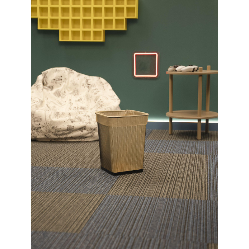 Корзина для мусора Luscan 17 л металл черная