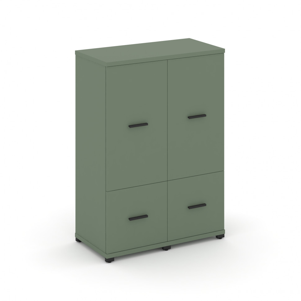 Concept Шкаф 2 узкие секции, 3 ниши CN.STU-322 B Кобо/Металл Черный 836*420*1186