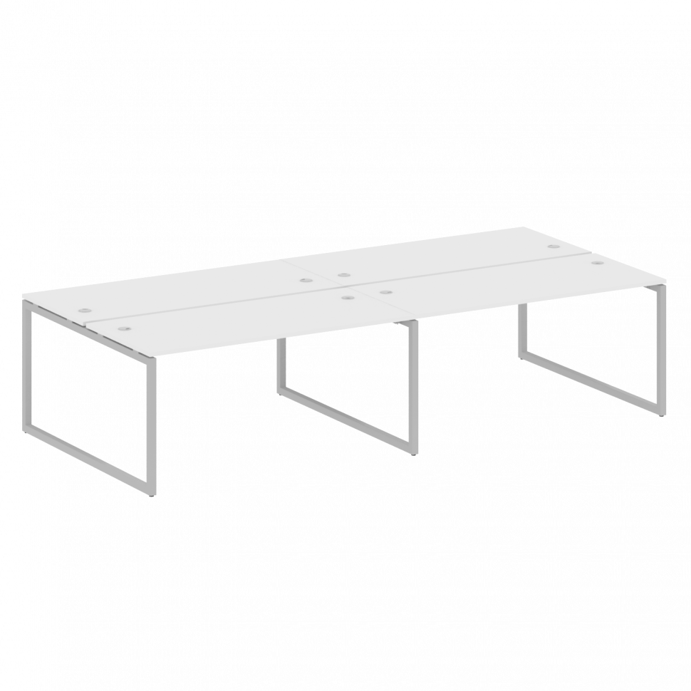 Metal System Quattro Рабочая станция на 4 места на О-образном м/к 40БО.СМ-4.4 Белый/Металл Серый 320 Metal System Quattro Рабочая станция на 4 места на О-образном м/к 40БО.СМ-4.4 Белый/Металл Серый 320