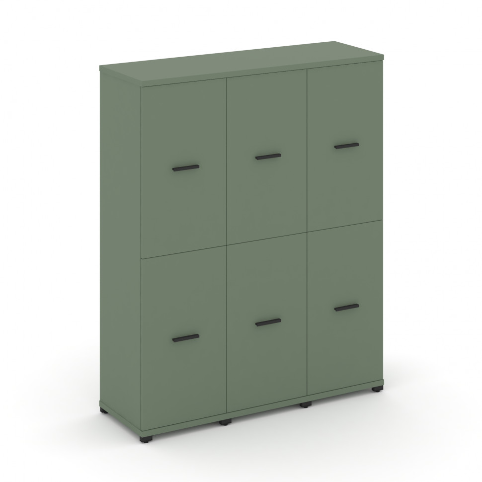 Concept Шкаф 3 узкие секции, 4 ниши CN.STU-432 B Кобо/Металл Черный 1252*420*1554