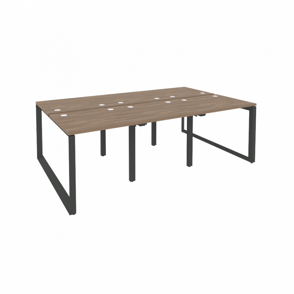 Onix Рабочая станция на О-образном м/к O.MO-D.RS-6.0.7 Дуб Аризона/Металл Антрацит 2340*1475*750