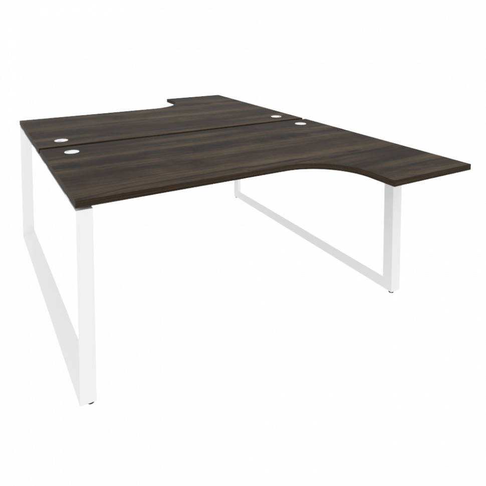 Onix Рабочая станция на О-образном м/к O.MO-D.SA-4 Дуб Мали/Металл Белый 1580*2395*750 (1635/460)