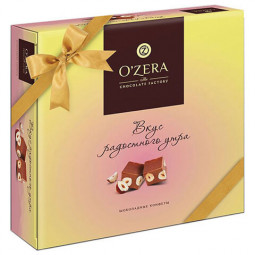 Конфеты шоколадные O'ZERA "Вкус радостного утра", с цельным фундуком, 180 г, картонная коробка, 267