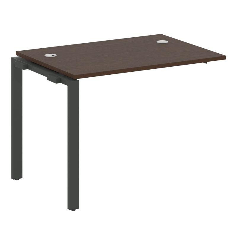 Metal System Проходной элемент рабочей станции на П-образном м/к БП.ПРС-СП-1.1 Венге Цаво/Металл Ант