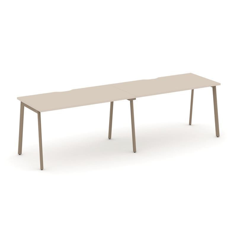 Estetica Рабочая станция 2 места ES.RS-2.3-VP Капучино/Металл Латте 2760*730*750 Estetica Рабочая станция 2 места ES.RS-2.3-VP Капучино/Металл Латте 2760*730*750