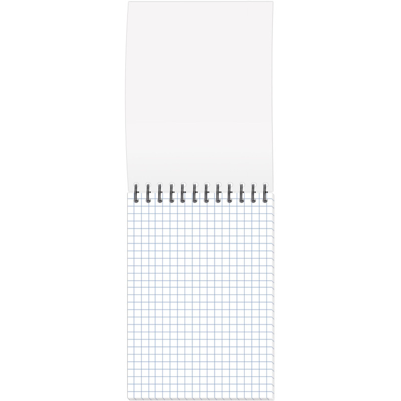 Блокнот А6 108x146,40л,гребень, картон,клетка, Attache Economy синяя