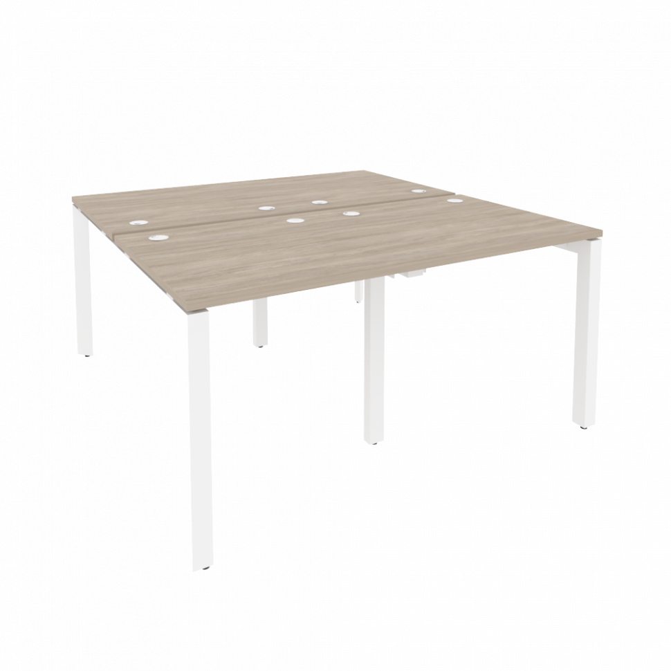 Onix Рабочая станция на П-образном м/к O.MP-D.RS-4.0.8 Дуб Аттик/Металл Белый 1560*1635*750