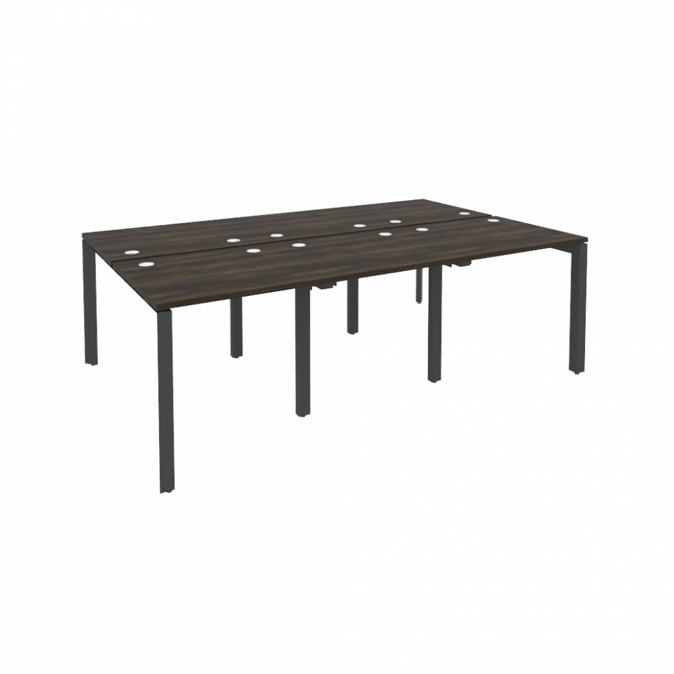 Onix Рабочая станция на П-образном м/к O.MP-D.RS-6.0.7 Дуб Мали/Металл Антрацит 2340*1475*750