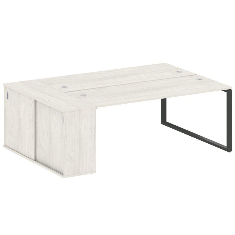 Metal System Рабочая станция с шкафом-купе на О-образном м/к БО.РС-СШК-1.5 Т Дуб Наварра/Металл Антр Metal System Рабочая станция с шкафом-купе на О-образном м/к БО.РС-СШК-1.5 Т Дуб Наварра/Металл Антр