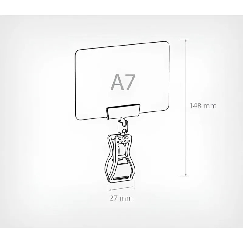 Набор держателей ценников, формат А7 (6 держ.+6 таблич.+1маркер)
