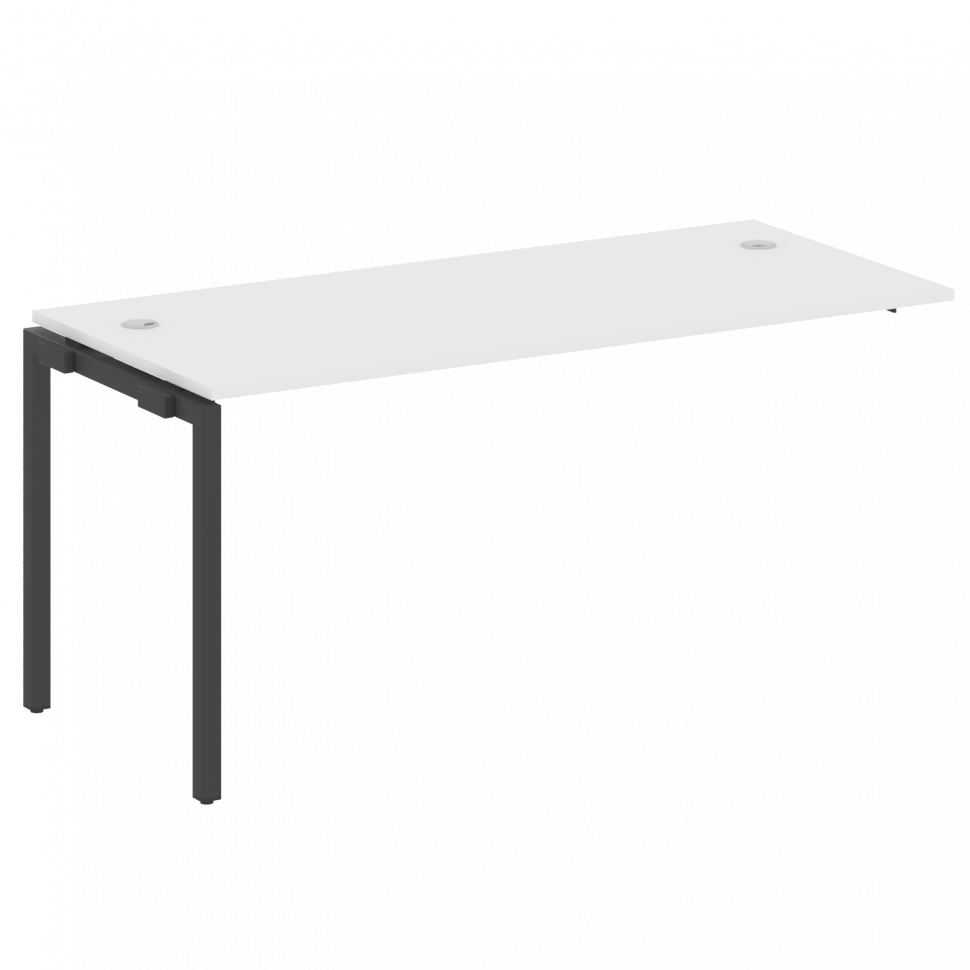 Metal System Quattro Проходной элемент рабочей станции на П-образном м/к 40БП.ПРС-СП-1.4 Белый/Метал Metal System Quattro Проходной элемент рабочей станции на П-образном м/к 40БП.ПРС-СП-1.4 Белый/Метал