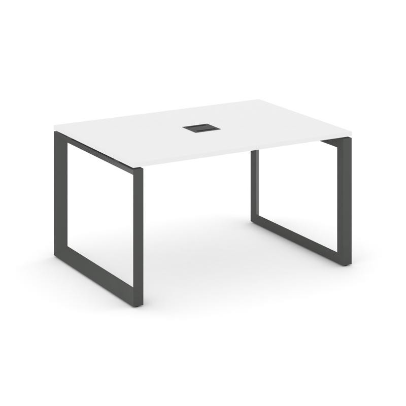 Style Project Стол переговорный SN-59O.SPRG-002 Белый/Металл Антрацит 1180*980*750