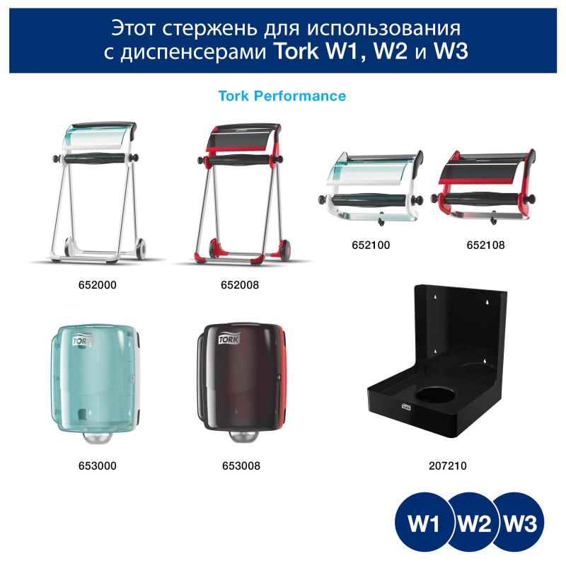 Материал протирочный нетканый Tork W1/W2/W3 280лx1рул/кор, белый 530137