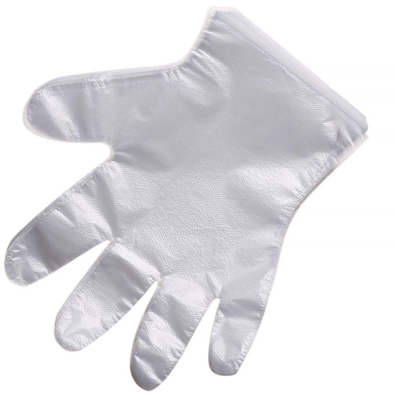 Перчатки одноразовые полиэтиленовые  прозр. 60 гр.,р. М,100 шт/уп,ПС