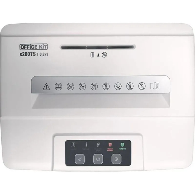 Шредер (уничтожитель) Office Kit S200TS (0,8x1), P-7ур.секр., 5лист, 25л