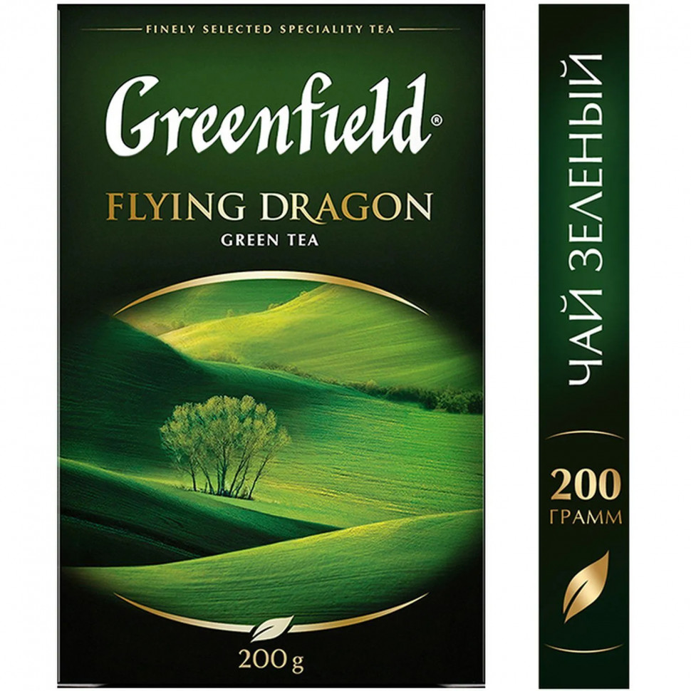 Чай зеленый листовой Greenfield Flying Dragon, 200гр