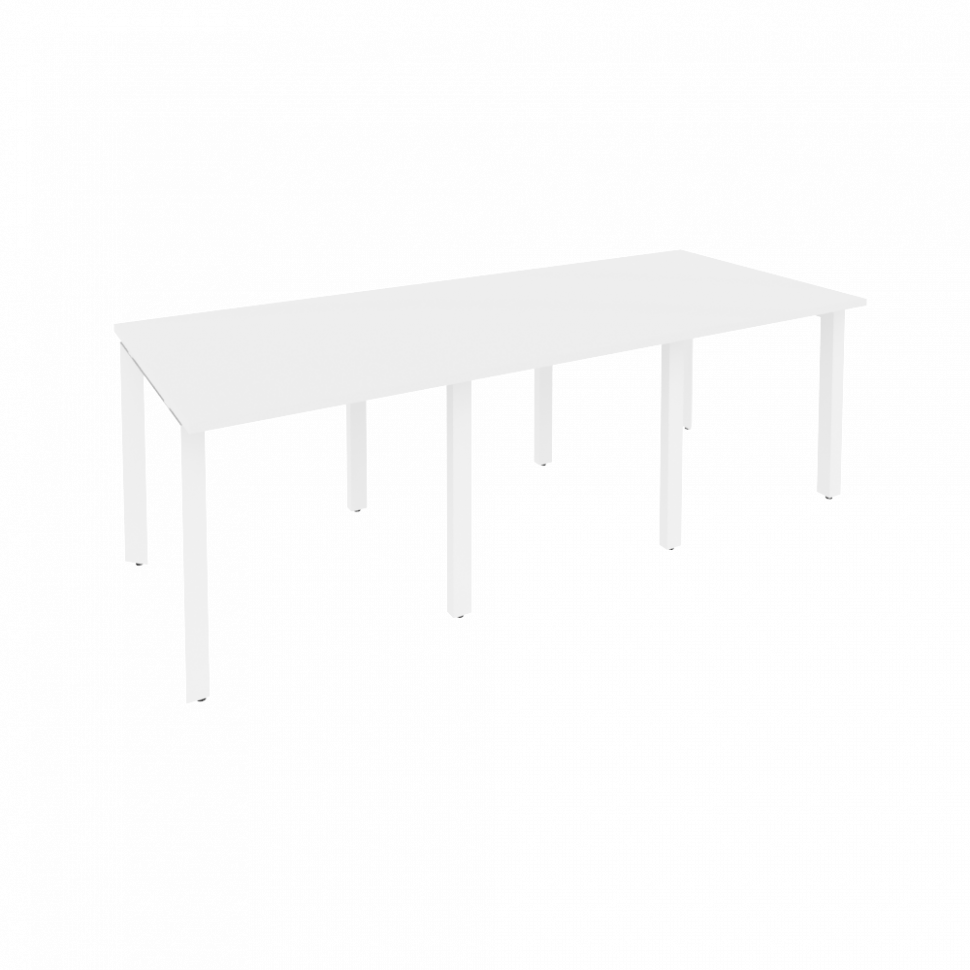 Onix Стол переговорный O.MP-PRG-3.0 Белый Бриллиант/Металл Белый 2340*980*750 Onix Стол переговорный O.MP-PRG-3.0 Белый Бриллиант/Металл Белый 2340*980*750