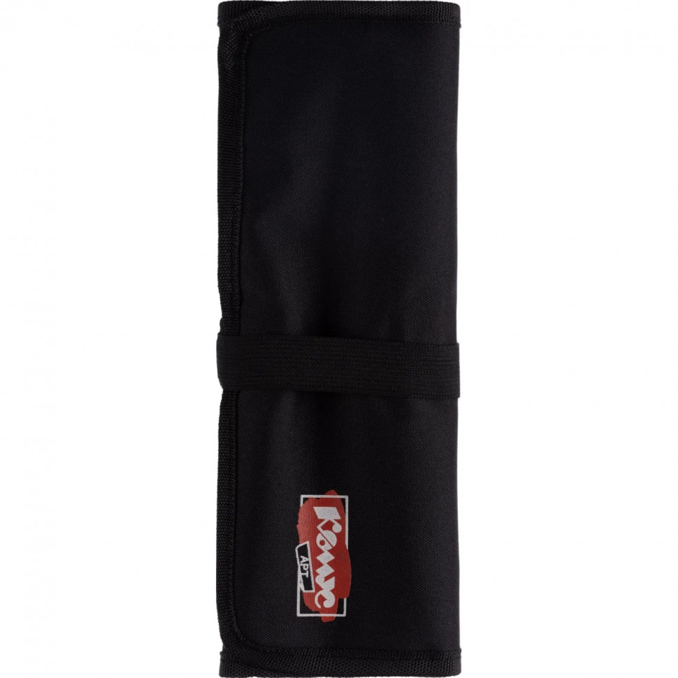 Набор кистей худож Комус Арт,синт.сред.жестк,корот.ручк,черн.пенал,12шт/наб